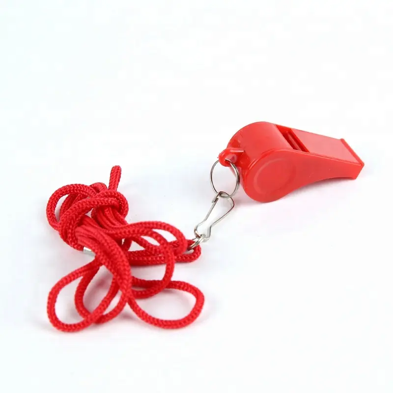 Factory direct sale outdoor athletics cheer referee whistles ABS plastic survival Whistle for kids