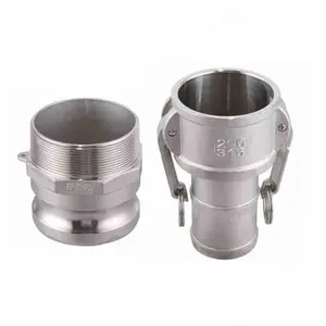 High quality compression coupling male thread quick coupler Type F DN25 Camlock weld fittings high pressure ss pipe fittings