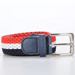 Multi couleur élastique tricotée pour <span class=keywords><strong>homme</strong></span> <span class=keywords><strong>ceinture</strong></span> extensible avec boucle ardillon en alliage - Product Image 2