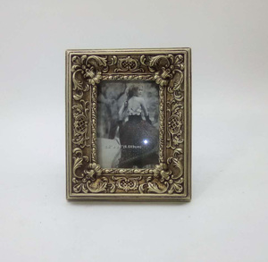 Khung Ảnh Vàng Bạc Khung Ảnh Tròn Baroque Nhỏ 2.5*3.5 Với Đường Viền Zigzag - Product Image 3