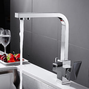 Bere Acqua di Rubinetto Della Cucina 2-Maniglia Doppio Beccuccio <span class=keywords><strong>3</strong></span> Way <span class=keywords><strong>Rubinetti</strong></span> <span class=keywords><strong>Lavello</strong></span> Della Cucina Calda e Fredda e Acqua Filtro purificatore Miscelatore Rubinetto - Product Image 3