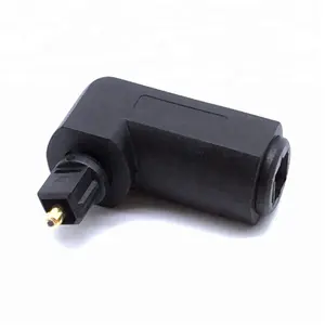 Optical 3.5mm Female Mini Jack Plug To Digital Toslink Male Audio Adapter angle 90 degree