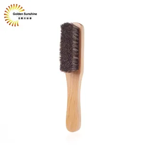 Shoe Polish Brush Horse Hair Wooden Shoe Brush Cleaning