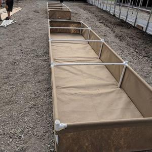 Macetero de cultivo de cama <span class=keywords><strong>elevada</strong></span> de vegetales de fieltro de tela recubierta de PE duradero para cebolla, zanahoria, hierba y flor con divisor de marco de plástico - Product Image 2