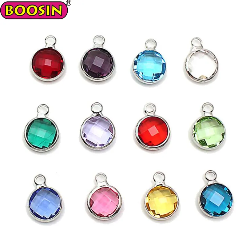 Colorful Round Crystal Birthday Stones Birthstone Lucky Charms