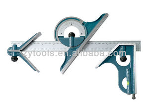 Ensemble de 4 équerres combinées avec rapporteurs d'angle, <span class=keywords><strong>rapporteur</strong></span> de travail du bois avec étui en plastique - Product Image 2