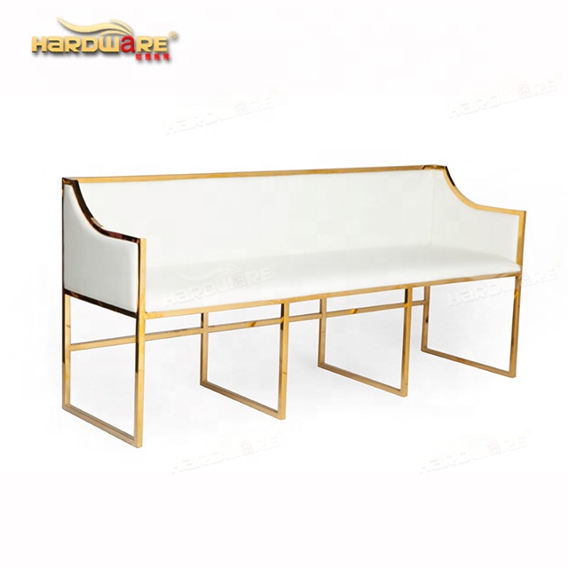 Мебель из нержавеющей стали, Длинный Королевский белый диван из искусственной кожи для свадьбы