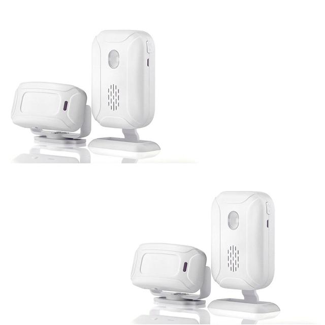 Muti-function Welcome Warning Greeting WirelessDoorbell PIR Motion Detector Sensor Visitor Alarm Chime Infrared Security Alarm