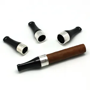Portable mini metal resin cigar cigarette holder gift set for cigar tips cigar mouthpiece