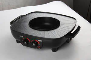 เตาย่างบาบีคิว1800วัตต์พื้นผิวกันติดเคลือบ<span class=keywords><strong>ผง</strong></span>38ซม. เป็นมิตรกับสิ่งแวดล้อม2025ควบคุมอุณหภูมิของชาบูชาบู - Product Image 4