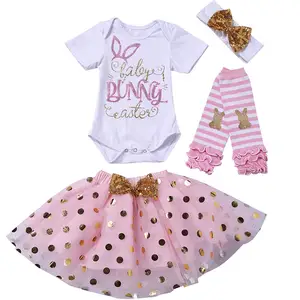 Ultimo disegno di Pasqua per bambini boutique di abbigliamento all'ingrosso del bambino appena nato vestiti del bambino outfits con la gamba più caldo per le ragazze - Product Image 1