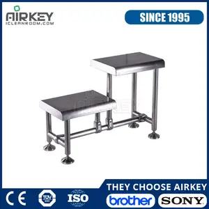 Ayunan Atas Gowning Airkey Bench Digunakan dalam Membersihkan Kamar Cleanroom