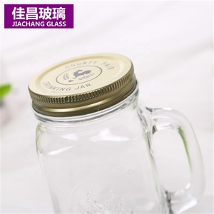Bán Buôn Chất Lượng Cao 300Ml 400Ml 480Ml Rõ Ràng Mason Jar Glass Jar - Product Image 5