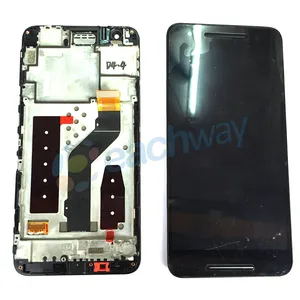 Prezzo di Fabbrica Display A CRISTALLI LIQUIDI di trasporto per huawei Nexus 6P touch assemblea di schermo con cornice di ricambio del telefono delle cellule a cristalli liquidi del telefono mobile parti