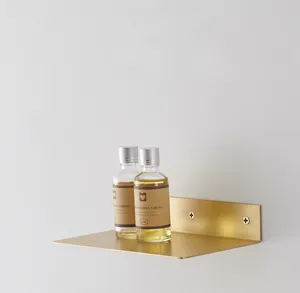 Fancy Brass Metal Modern Minimalist <strong>Wall</strong> <strong>Mount</strong> <strong>Shelf</strong> for Living Room and Villa - Product Image 1