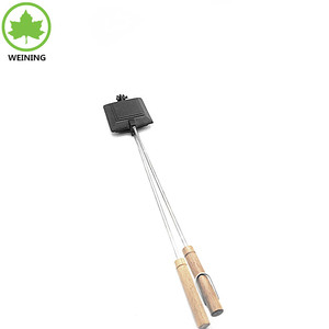 Professional <strong>Camping</strong> Cookware Pie Maker Cast Iron Sandwich Bread Gas <strong>Toaster</strong> - Product Image 2
