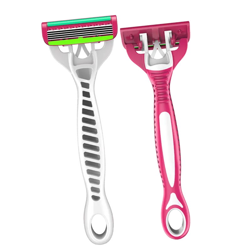 KL-R549L KAILI five blades disposable razors man shaving blades razor rubber handle safety rasoir set