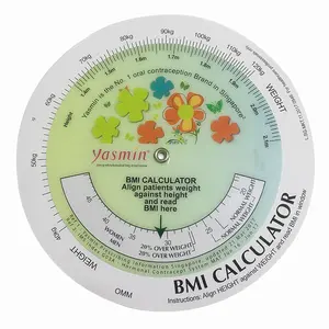 Promotional Plastic BMI Measurement wheel ruler