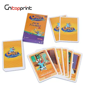 Cetakan Kustom Permainan Kartu Kertas Papan Kertas Dagang Memori Bingo Anak-anak