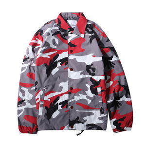 China Factory Custom Coated Canvas Thin Windproof Bomber <strong>Jacket</strong> Wholesale <strong>Mens</strong> <strong>Camo</strong> Nylon Coaches <strong>Jacket</strong> - Product Image 3