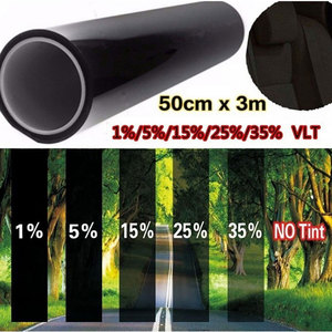 Transparent Car Window Tint PET Film Roll Glass Cars Auto Solar Protection Summer For Car Side Window Home Glass With Scraper