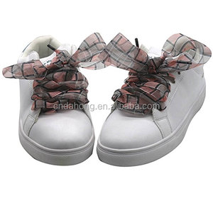 Nuovo arrivo plaid pattern casual piatto <span class=keywords><strong>funky</strong></span> nastro di raso lacci delle scarpe per scarpe da ginnastica scarpe stivali - Product Image 4