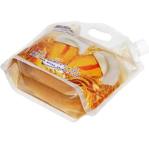 De 1L 2L 5L de plástico plegable cerveza bebidas contenedor de almacenamiento de agua de tanque bolsa de pico para Camping de senderismo de emergencia - Product Image 4