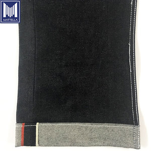 Pronto para Envio Tecido de Denim 100% Algodão Selvage 13oz Vintage Branco Cru Linha Vermelha para Jeans do Japão - Product Image 2