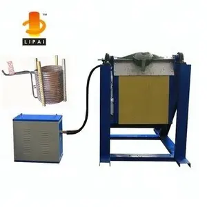 100 kg Aluminium Gold Silver Copper Steel Induction Melting Furnace Smelting Machine