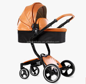 Cochecito de bebé plegable, paisaje alto, para recién nacido, cuatro ruedas, 4 colores - Product Image 3