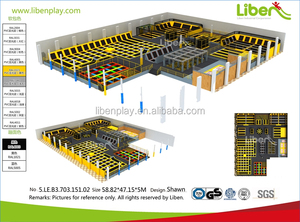 5. LE.B3.702.201.00-7 Liben Mejor Capacidad de Salto Grande Cuadrada de Aire <span class=keywords><strong>Cama</strong></span> Elástica Banda Elástica - Product Image 5