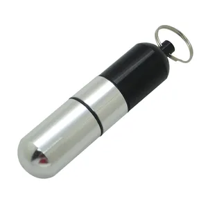 Không Thấm Nước Di Động Nhôm Thuốc Pill Box Trường Hợp Chai Lưu Trữ Chủ Container Keychain Cho Cắm Trại Ngoài Trời Du Lịch