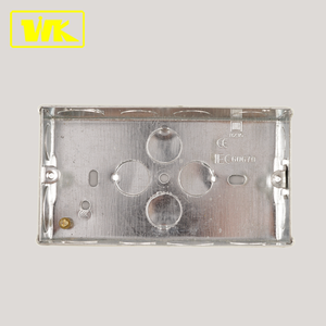 Boîte double en acier WK, profondeur 35mm avec prise de terre Boîte arrière - Product Image 2