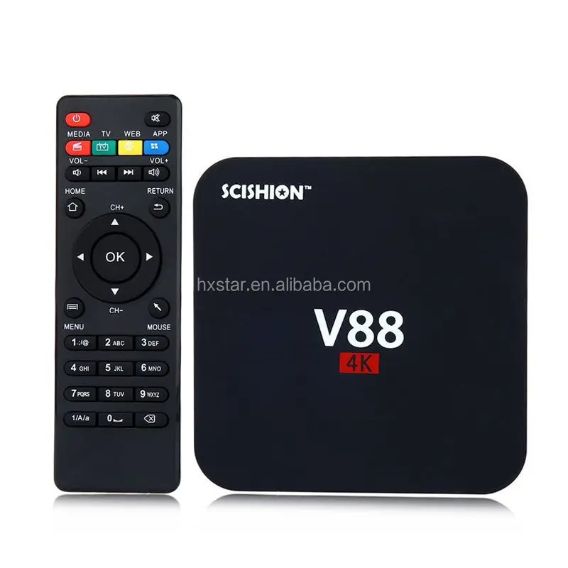 Giá Rẻ SCISHION V88 4K Android 7.1 Thông Minh TV BOX RK3229 Quad Core 8GB HD 1080P WIFI