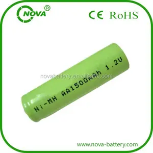 Ni-Mh Aa1500mah 1.2V เซลล์แบตเตอรี่ Ni Mh แบตเตอรี่ Aa1500mah แบตเตอรี่อัตโนมัติ