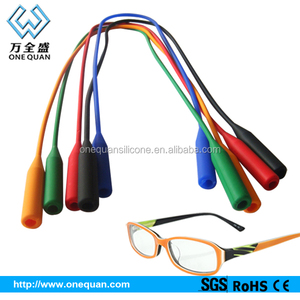 ONEQUAN Logo personnalisé Support de sangle de lunettes de soleil en silicone Chaîne de cou flottante Tube en caoutchouc Lunettes - Product Image 3