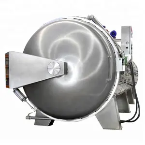 continuous industry cans fish meal sterilizer cooker machinery