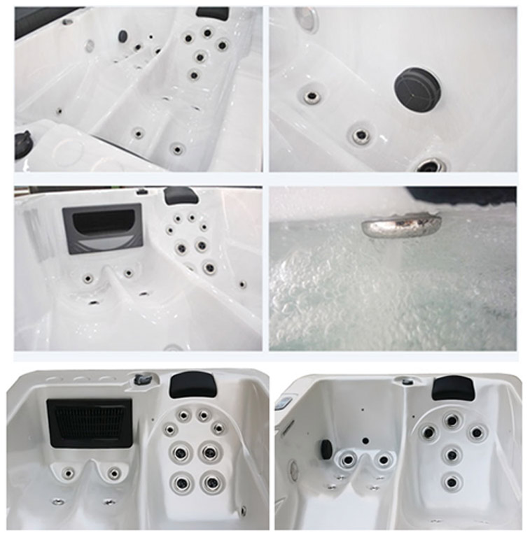 3 People Balboa Control Whirlpool Hot Tub Small Bathtub Spa With UV Light