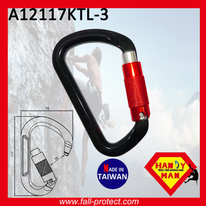 Mousqueton d'alpinisme à triple verrouillage Quicklock pour le sauvetage en aluminium - Product Image 3