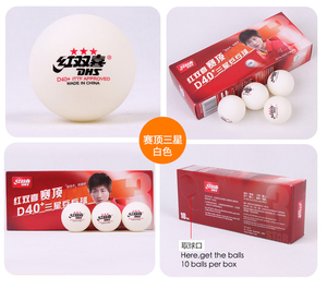 ITTF approvato DHS D40 + 3 stella seamed tavolo bianco palle da <span class=keywords><strong>tennis</strong></span> pingpong <span class=keywords><strong>balls</strong></span> - Product Image 5