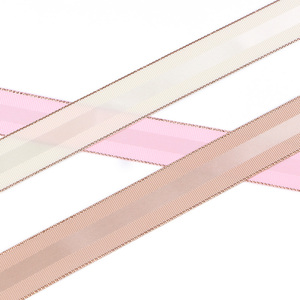 2018 Florista de embalaje de doble cara tejer grogrén (ligamento tafetán y satén cinta oro rosa - Product Image 6