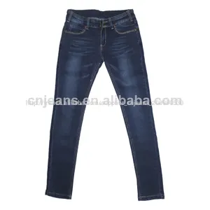 Haute qualité de jeans femme taille haute extensible en stock assez