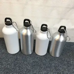 Botol Air Olahraga Kosong Sublimasi, Botol Perjalanan Aluminium 500Ml untuk Hadiah Promosi