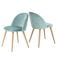 Blue Velvet Lounge Chair, Dining Chairs, Latest Design