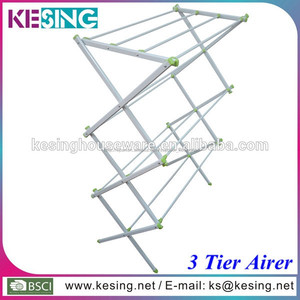 Telescopic folding Metal 3 tier clothes line - Product Image 1