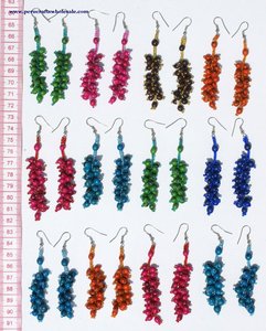 Vente en gros Style bohème perle de rocaille boucles d'oreilles pendantes graines naturelles petite couleur perlée bijoux pour cadeaux - Product Image 1