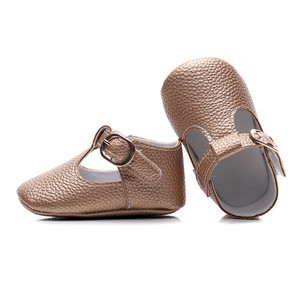<span class=keywords><strong>Scarpe</strong></span> per Neonata in Pelle PU con Suola Morbida, Mocassini con Cinturino <span class=keywords><strong>a</strong></span> T in Pelle Lucida per Bambine, Prime <span class=keywords><strong>Scarpe</strong></span> per Neonati e Culla - Product Image 2