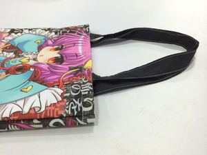 Bolsa de Mano Personalizada con Logotipo, Bolsa de Compras Reutilizable de Poliéster, Diseño de Anime y Dibujos Animados, OEM, Venta al Por Mayor - Product Image 3
