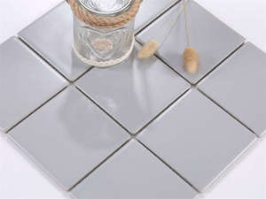 300x300mm (97x97mm) blanc mat mosaïque carrelage en céramique/carrelage mural de cuisine - Product Image 6