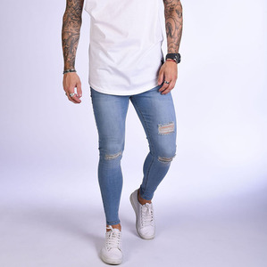 Custom No Name Men's Fashion <strong>Super</strong> <strong>Stretch</strong> Pantalones <strong>Jeans</strong> Men Blue Collection Tightest <strong>Jeans</strong> Pants - Product Image 2